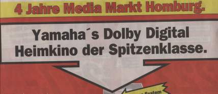 Mediamarkt Werbung: Yamaha´s Dolby Digital...