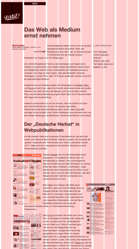 Screenshot mit Grid &uuml;berlagernd